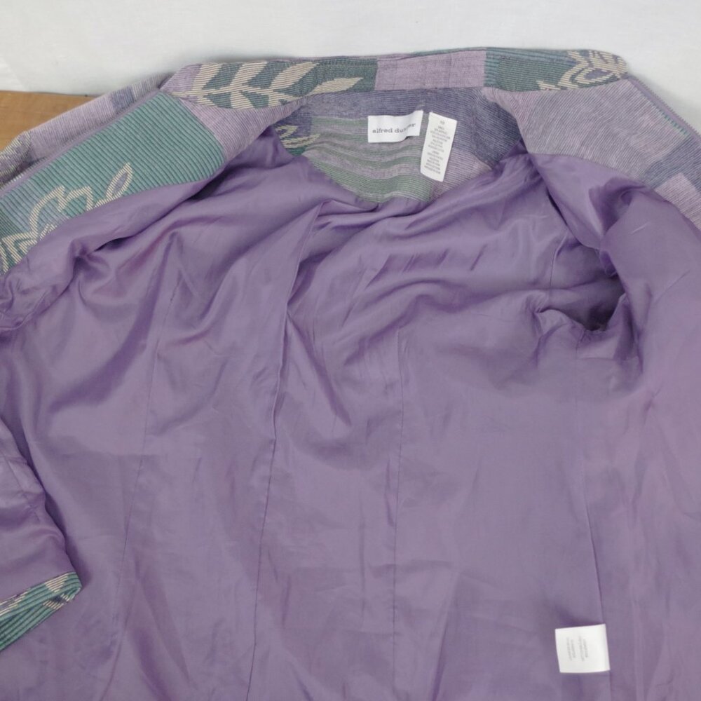 Tapestry Patchwork Style Zip Up Jacket Size 10 - image 4